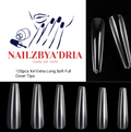 120pcs Xxl Extra Long Coffin Soft Full Cover Tips