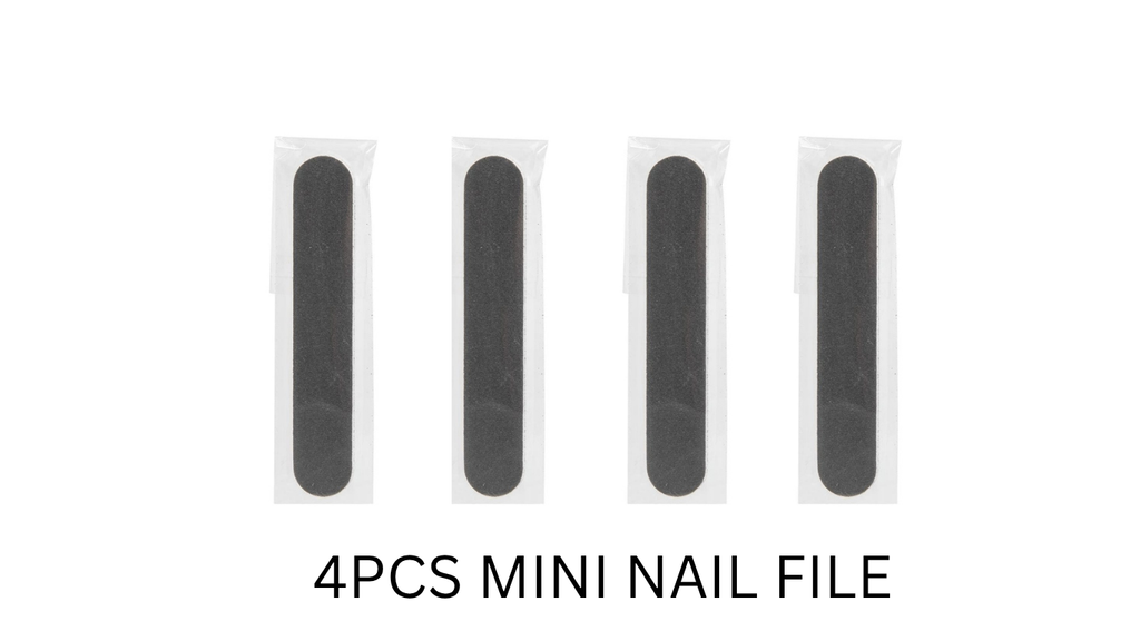 4pcs Mini 100/180 Black Nail File