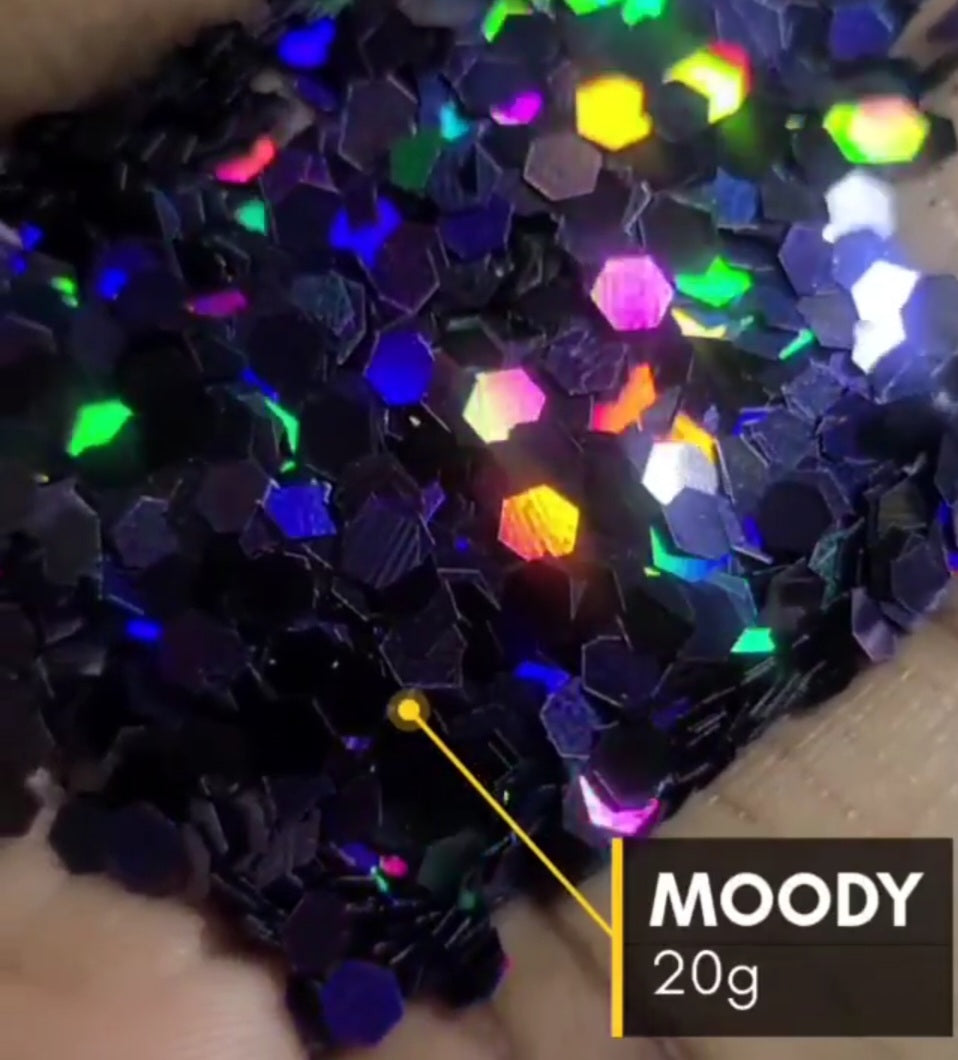 20g Moody Nail Glitter