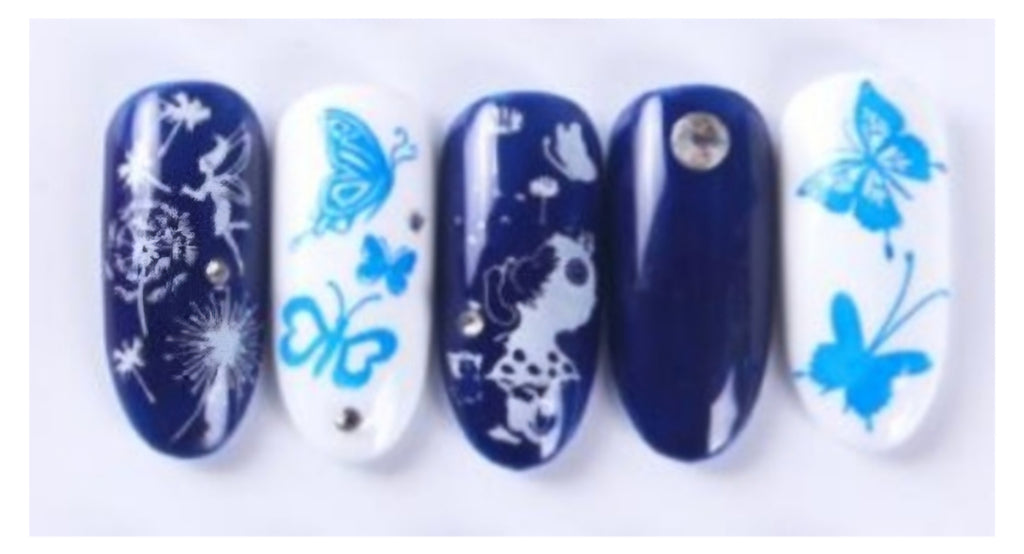 3pcs Butterfly Nail Stamp