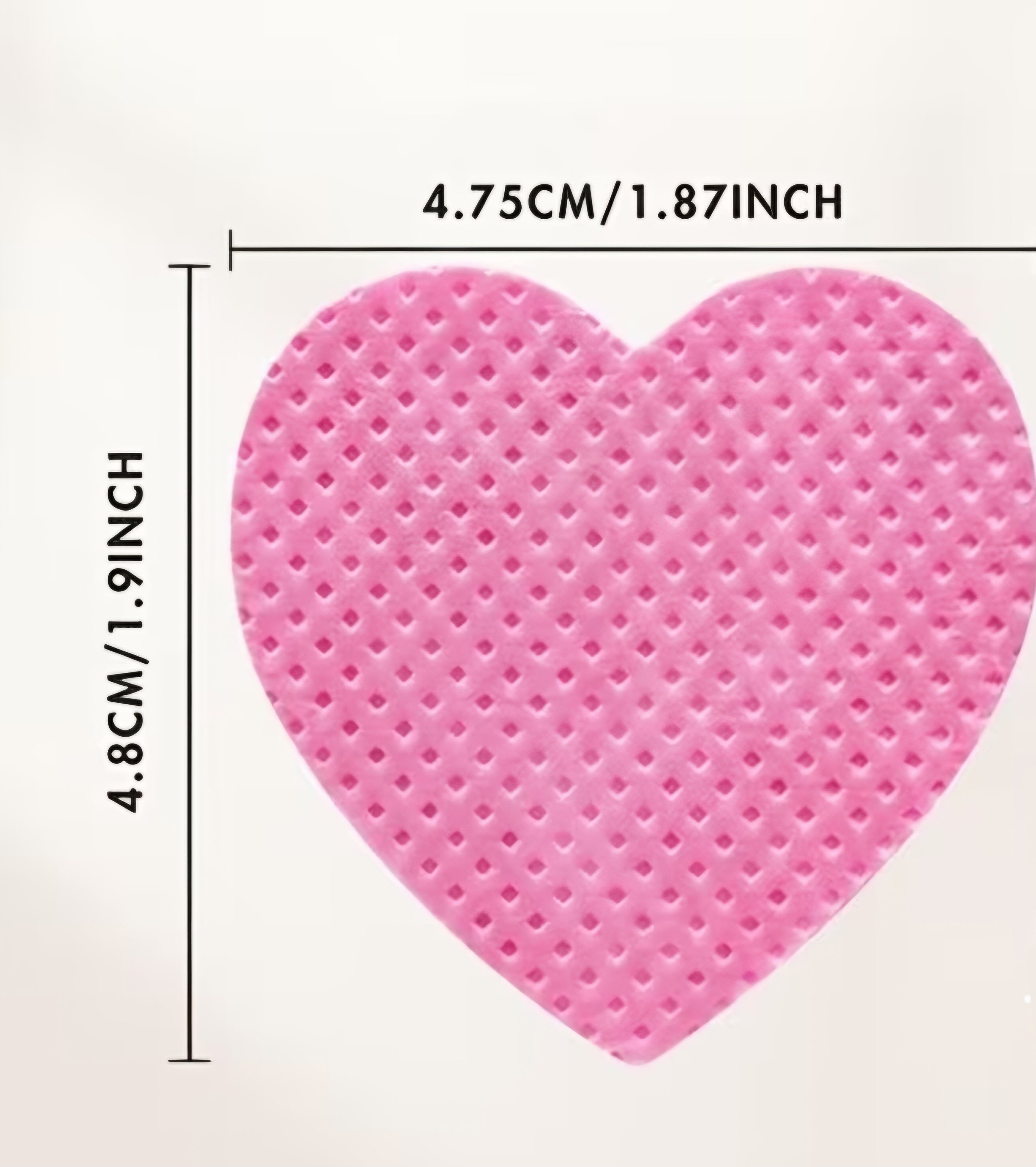 50pcs Heart Shaped Lint-Free Nail Wipes