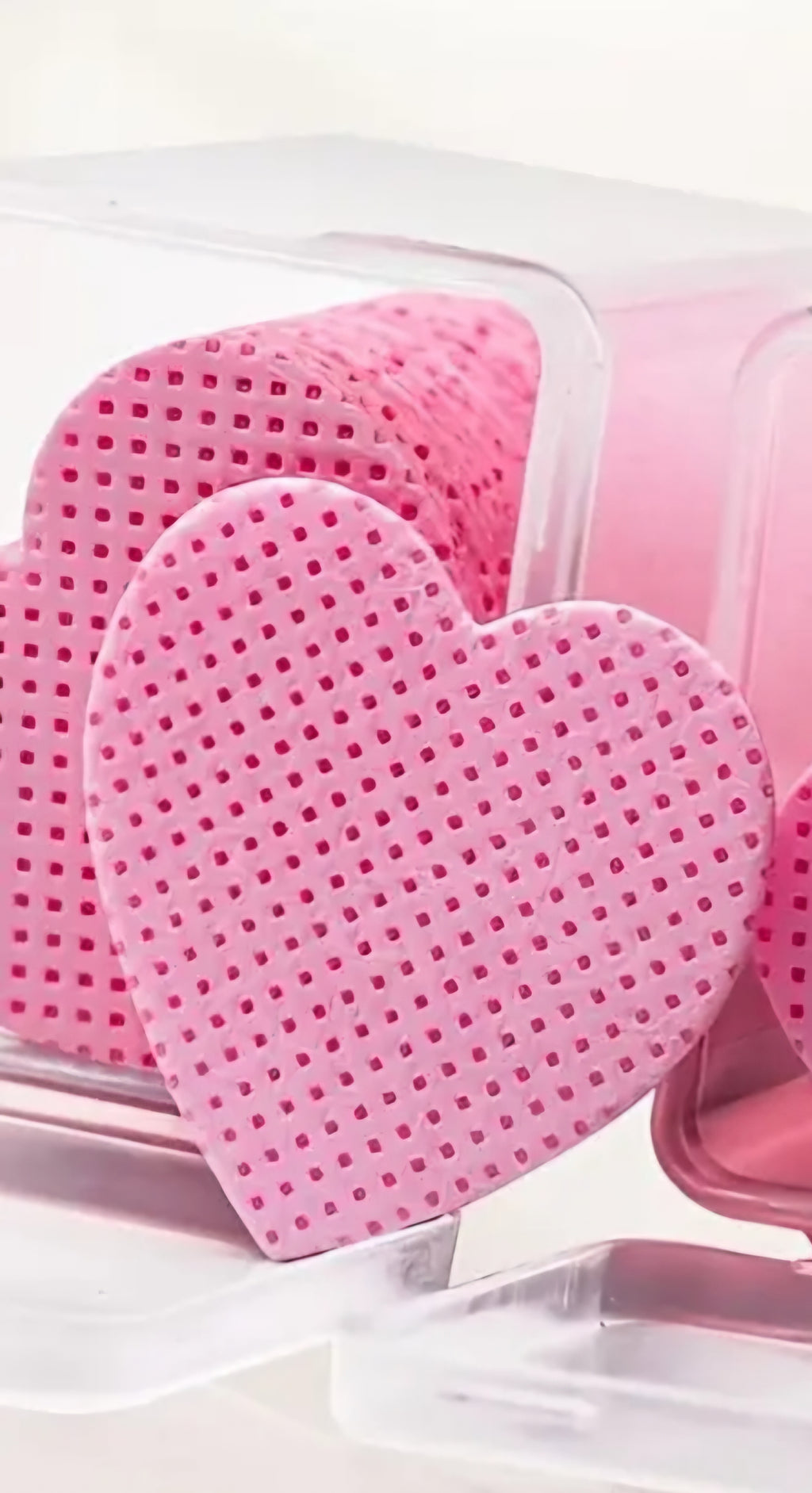 50pcs Heart Shaped Lint-Free Nail Wipes