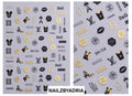 1pcs 3D Luxury Brand Logo Nail Charms Jewelry