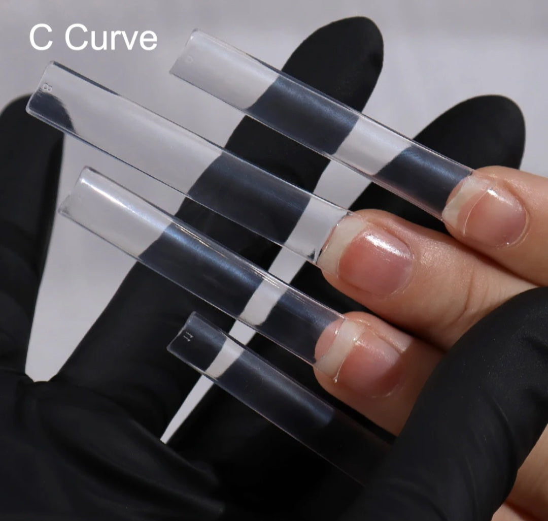 120pcs XXXL Square Extra Long C Curve Nail Tips