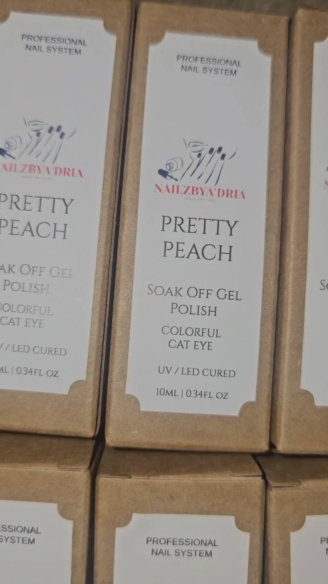 10ml Pretty Peach Colorful Cat Eye Gel Polish